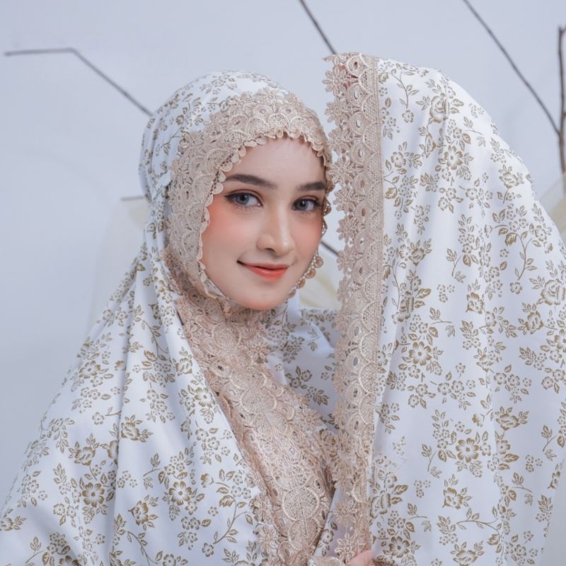 Mukena Dewasa Rekomended Renda Travel Awet Simple Bordir Parasut Elegan Trendy Polos Remaja Murah Vi