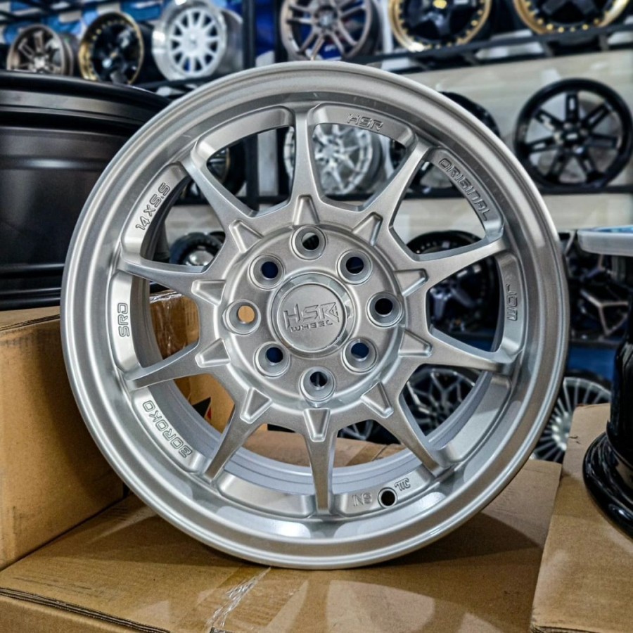 Velg Racing Mobil Wuling Air Ev Ring 14 Velg HSR SRD Boroko Mobil Wuling Air Ev