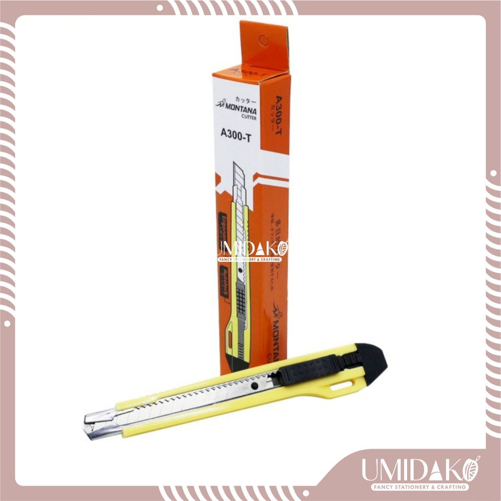 

[ UMIDAKO ] CUTTER MONTANA A300 / CUTTER KECIL A300 / CUTTER KECIL AUTOLOCK KUAT