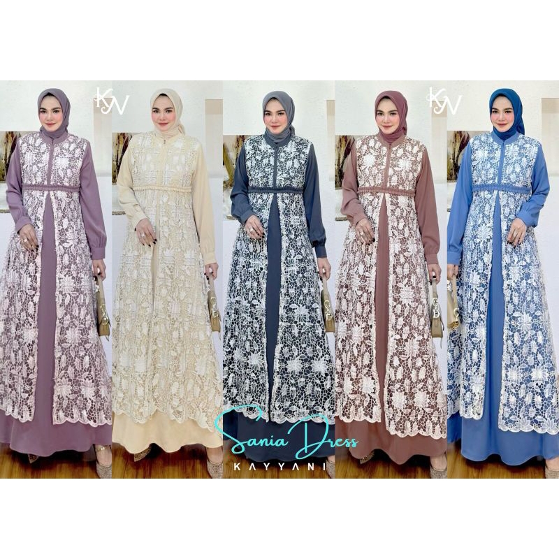 Gamis Dress Terbaru Sania by Kayyani