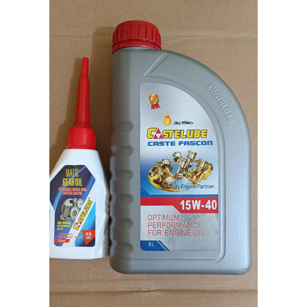 Castelube Fascon SAE 15W-40 isi 1 Liter + Gear Matic Oil Castelube 120 Ml