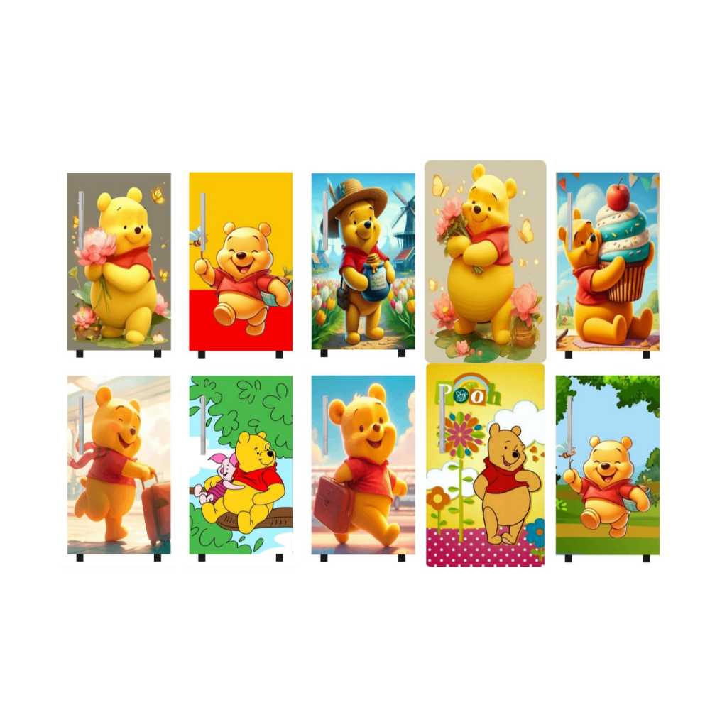 Stiker Kulkas 1 Pintu Karakter terbaru