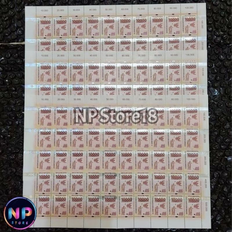 

Materai Tempel 10000 Asli Original