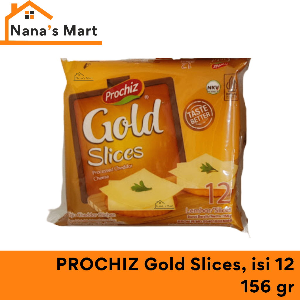 

PROCHIZ Gold Keju Slice isi 12