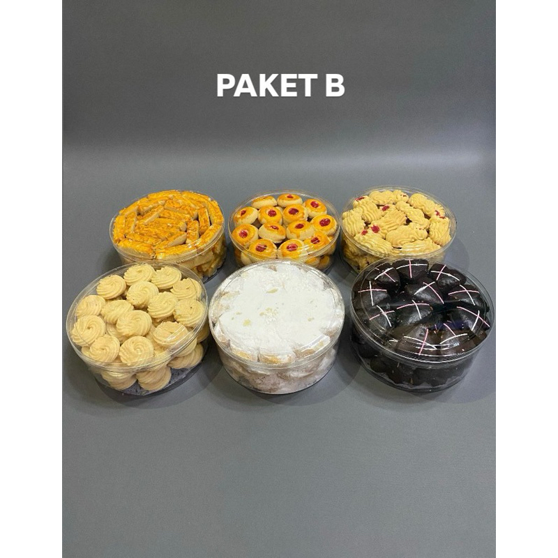 

Kue Kering Lebaran Isi 6 Toples Berat 500gr/Toples Kue Hampers Premium Gratis Ongkir Murah