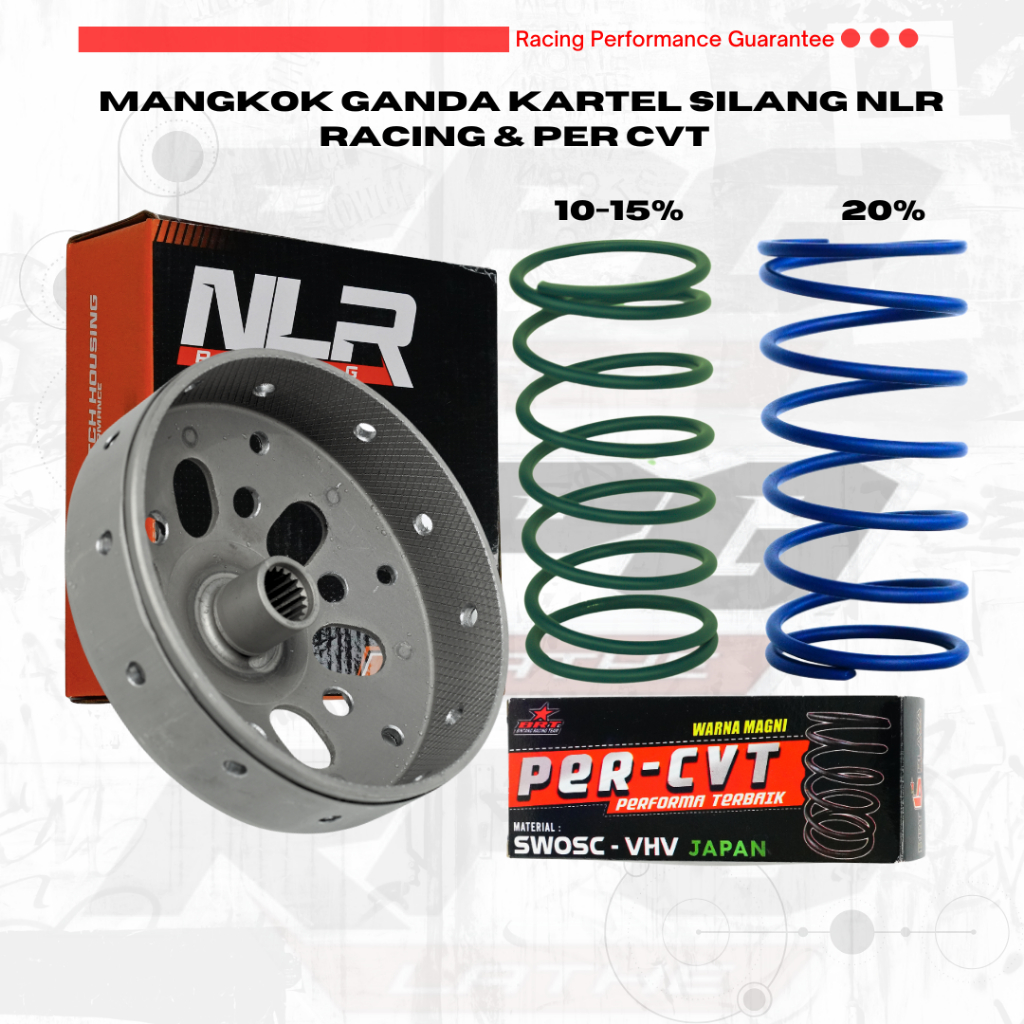 Mangkok Ganda Kartel Silang Standar Per CVT BRT Beat Vario Scoopy Mio Nmax Aerox