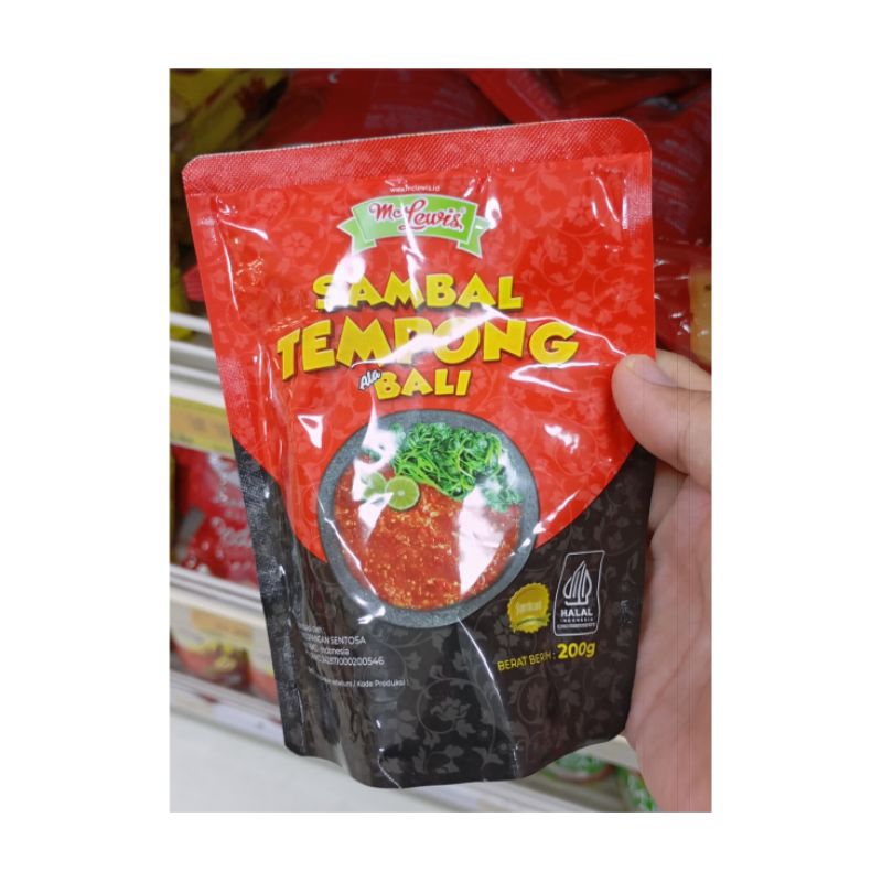 

MC LEWIS SAMBAL TEMPONG ALA BALI 200GR ISI 5 PCS
