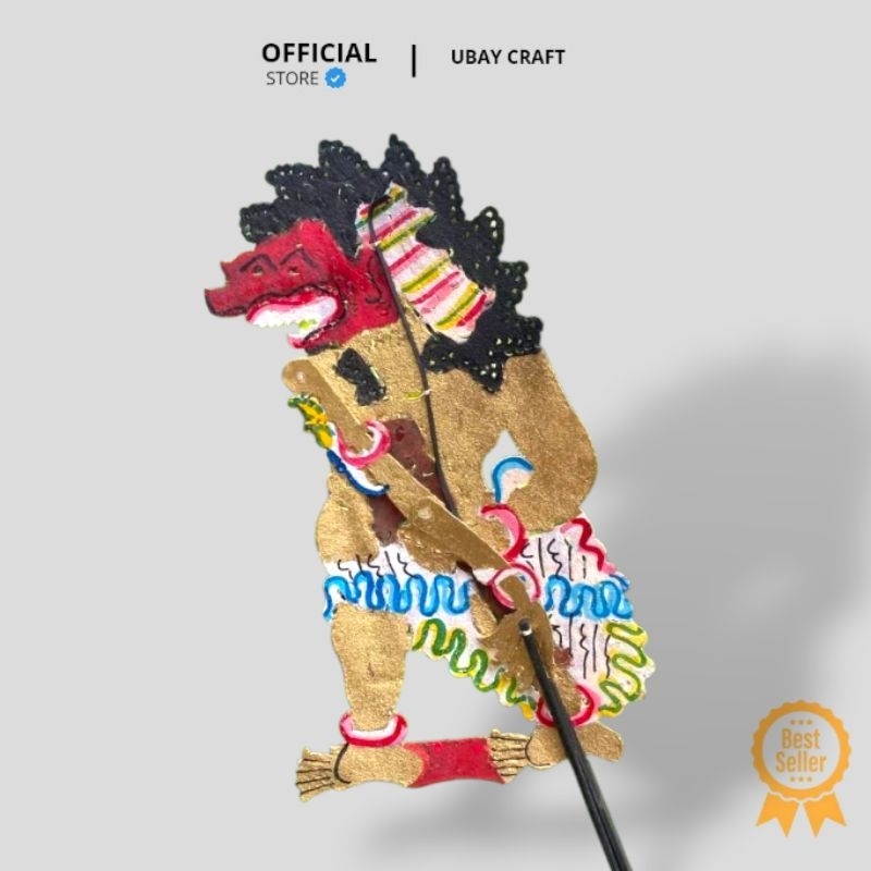 WAYANG KULIT SAPI TERMURAH BUTO BEGAL -+30 CM KULIT ASLI