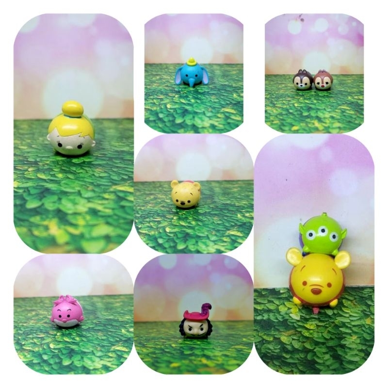 Disney Tsum Tsum Figure Captain America, Tinkerball, Dumbo, Chipmunk set 2pcs, pooh, cheshire cat, m