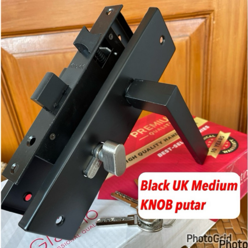 KUNCI TANGGUNG SILINDER KNOP KNOB PUTAR KUNCI SEDANG SUS 304 kunci pintu sedang 20 cm/ kunci ointu s