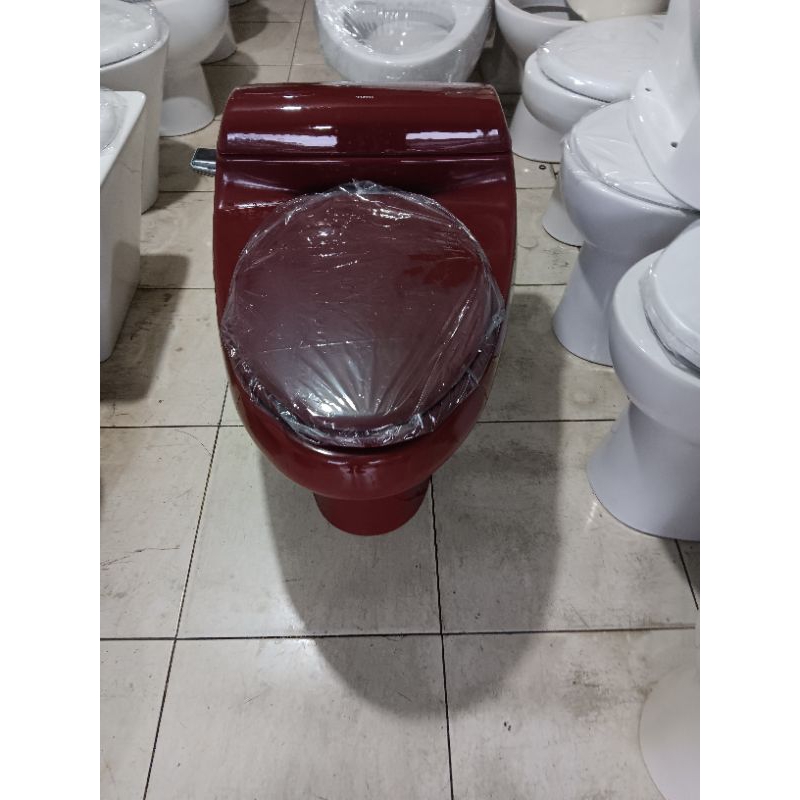 Closet duduk merek toto C 436 Warna merah maron free ongkir jadetabek