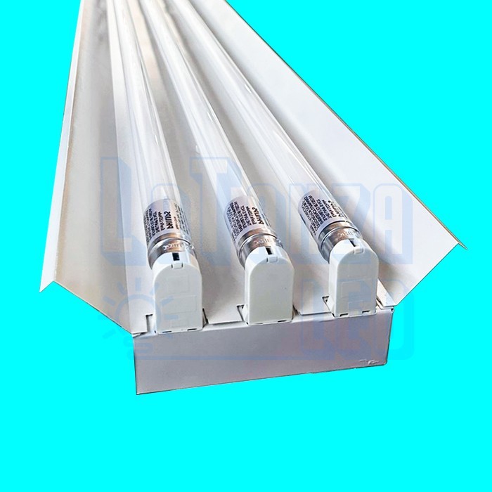 Kap Lampu TKO LED 3x36 120cm kap TKO TL 3x16 1200mm Tanpa Lampu