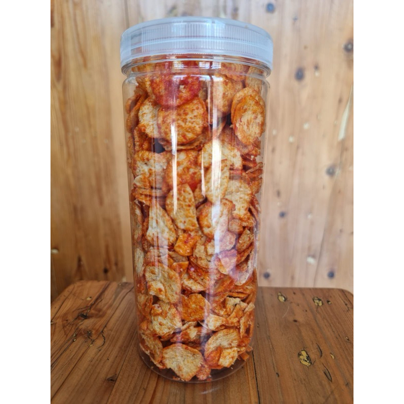 

cemilan opak pedes manis