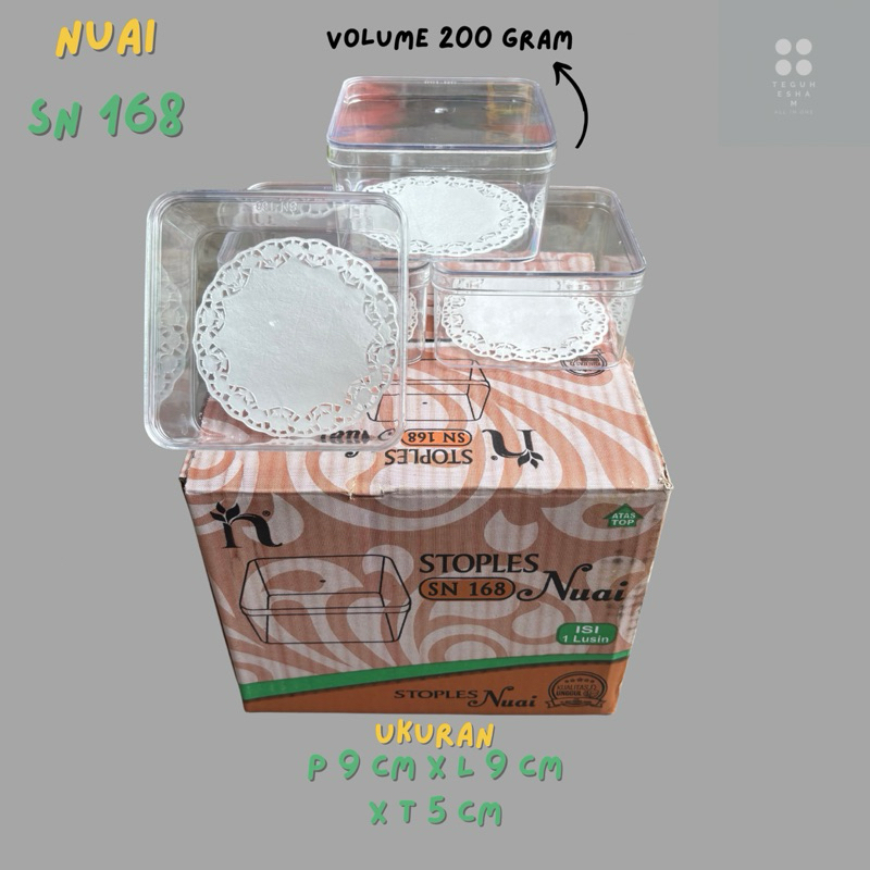 SALE TOPLES KUE KERING KOTAK 200-250 Gram / TOPLES KUE MURAH NUAI SN 168