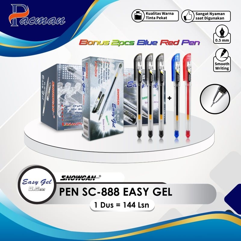 

pulpen Gel isi ulang snowcon isi 12 pcs