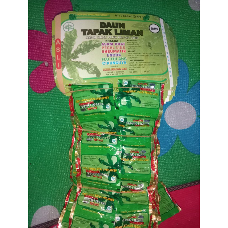 

Daun Tapak Liman ori