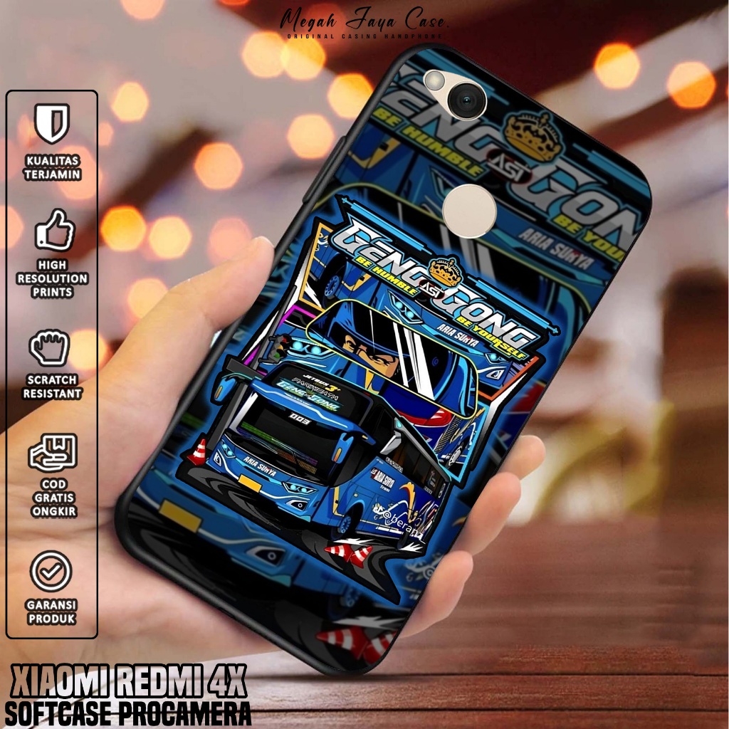 Softcase Xiaomi Redmi 4X - Case Hp Xiaomi Redmi 4X Motif BUS TELOLET - Silikon Hp Xiaomi Redmi 4X - 