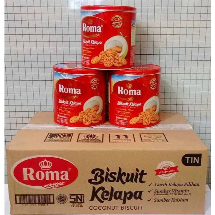 

BISKUIT ROMA KELAPA KALENG 345GR