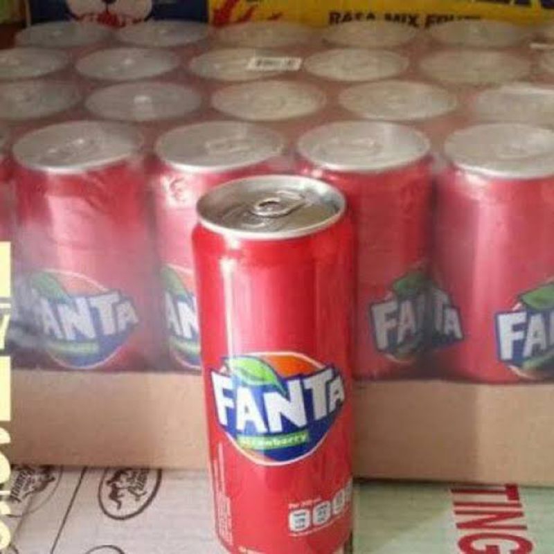 

minuman kaleng Sprite, fanta, AW, Coca-Cola minuman kaleng 330ml 12 kaleng