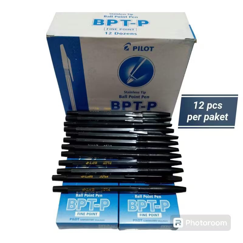 

Promo Grosir !!! Bolpoint Pilot Medium/Fine Point BPT-P | 1 Gross : 144Pcs/12Lusin