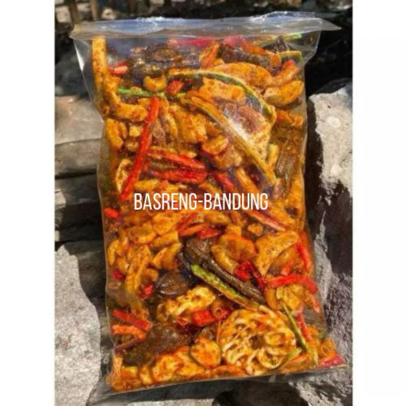 Kerupuk Seblak Campur Mix/Seblak Campur Seblak Beton/Kerupuk Jengkol/Kerupuk Rafael/Basreng