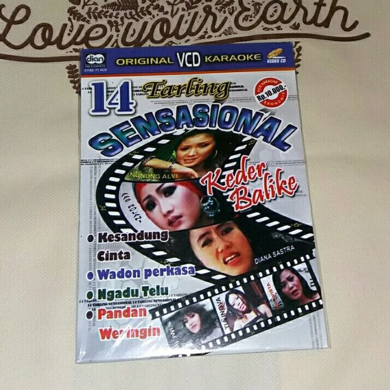 VCD Karaoke 14 Tarling Sensasional Diana Sastra Nunung Alvi Aas Rolani Susi Arzetty Sri Avista Cipto