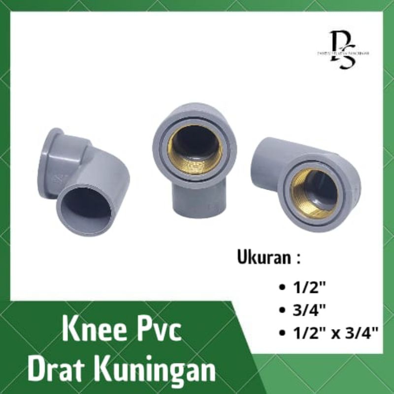 Knee Drat Kuningan / Knife Drat Dalam Kuningan 1/2" , 3/4" , 1/2"x3/4"