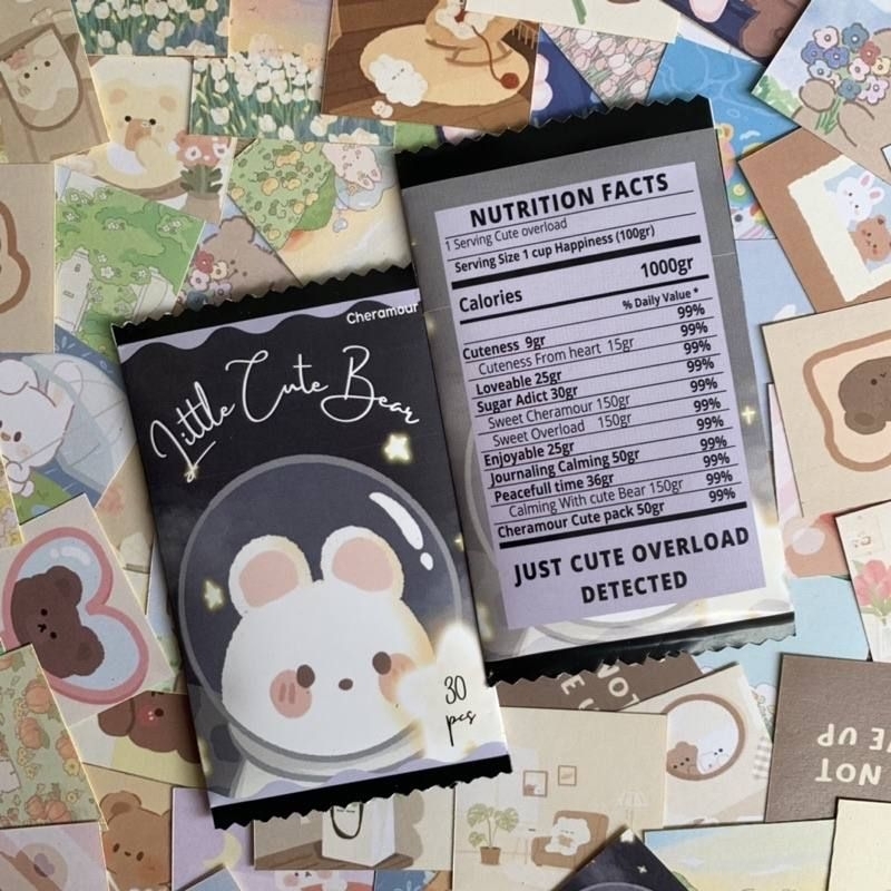 

30pcs LITTLE BEAR CANDY Sticker Set / Bear sticker / Cute Bear sticker pack / Sticker Beruang lucu / Journaling kit sticker / Cute Sticker / Sticker lucu