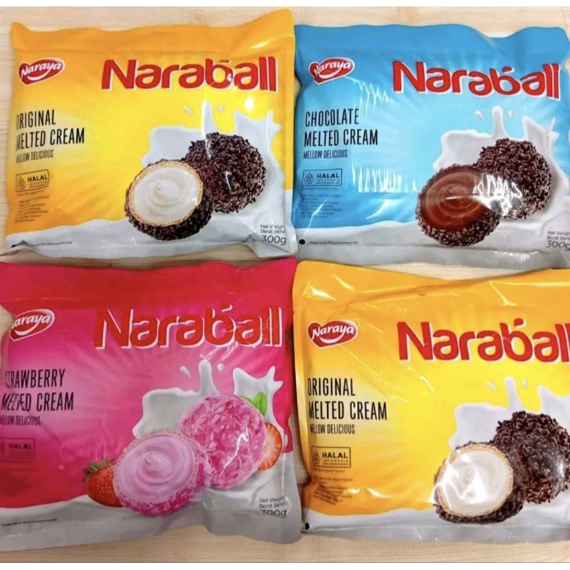 

Naraya Naraball Melted Cream Ball Wafer / Naraball Wafer Ball