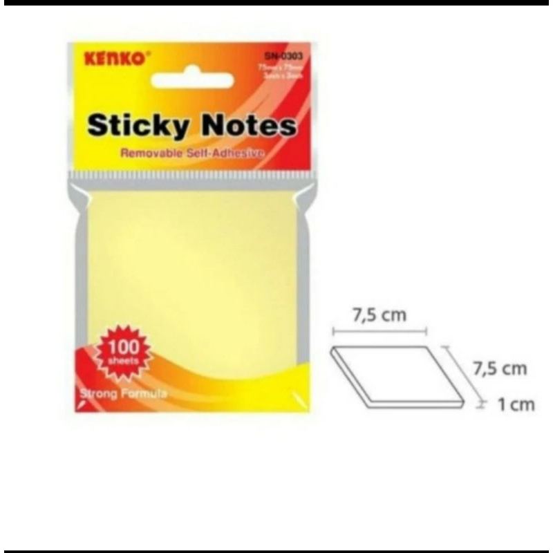 

Kenko Sticky Note SN-0303 N - Merah Muda Pink