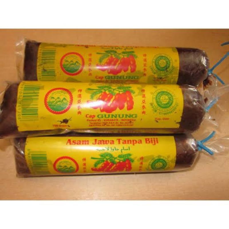 

Asam Jawa Tanpa Biji / Cap Gunung / 150gr / Asem Jawa Super