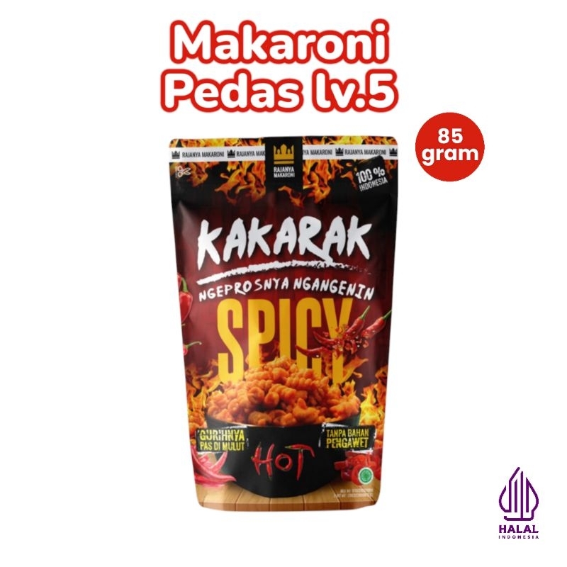 

KAKARAK - Makaroni Fusilli Pedas Lv 5 (85gr)