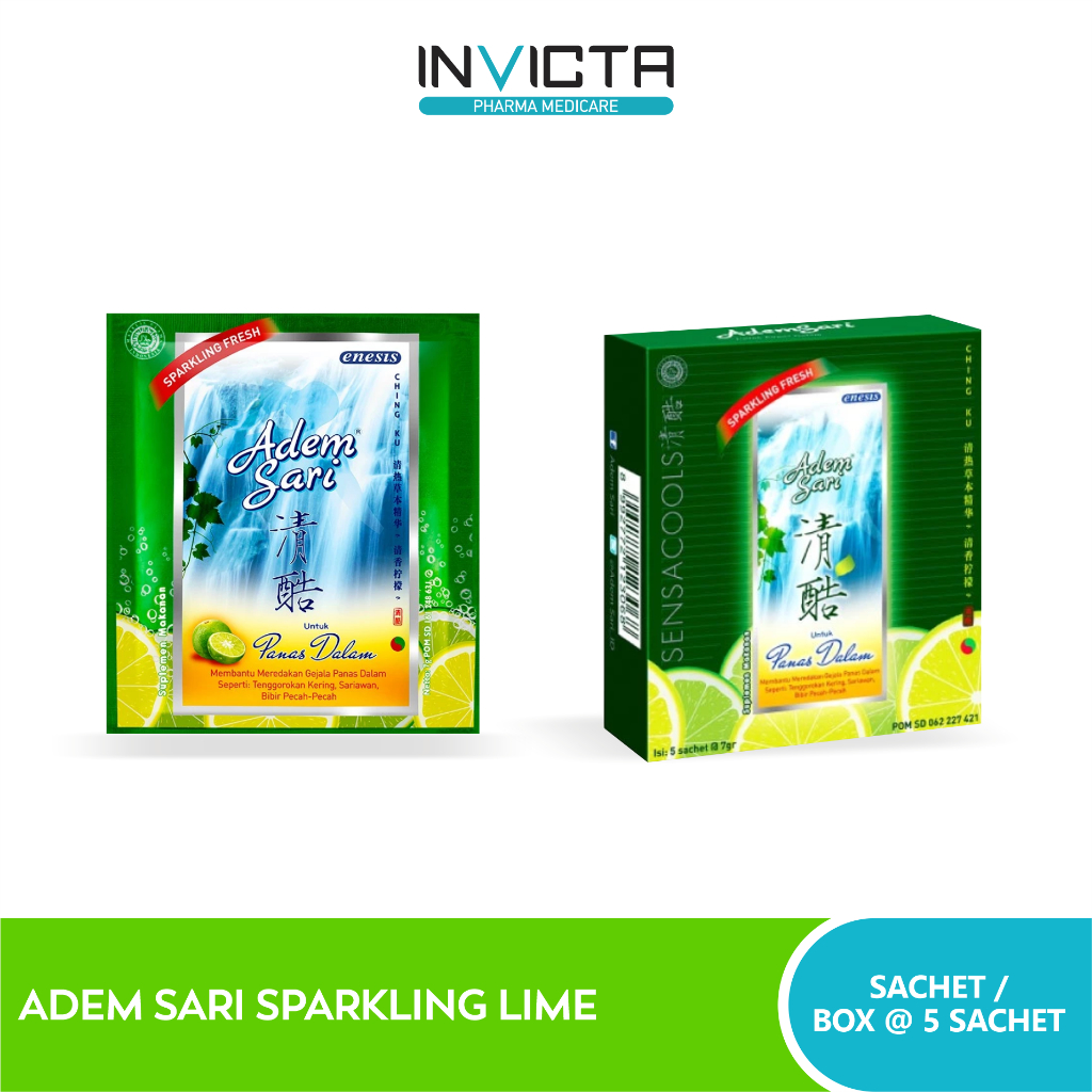 

Adem Sari Sparkling Lime (meredakan gejala panas dalam)