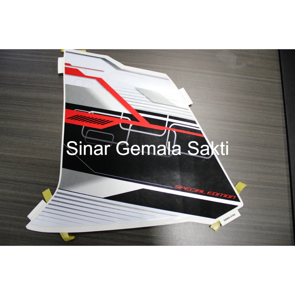 Decal Fairing Depan Kiri Putih Kawasaki Ninja 250 FI (56069-4194)