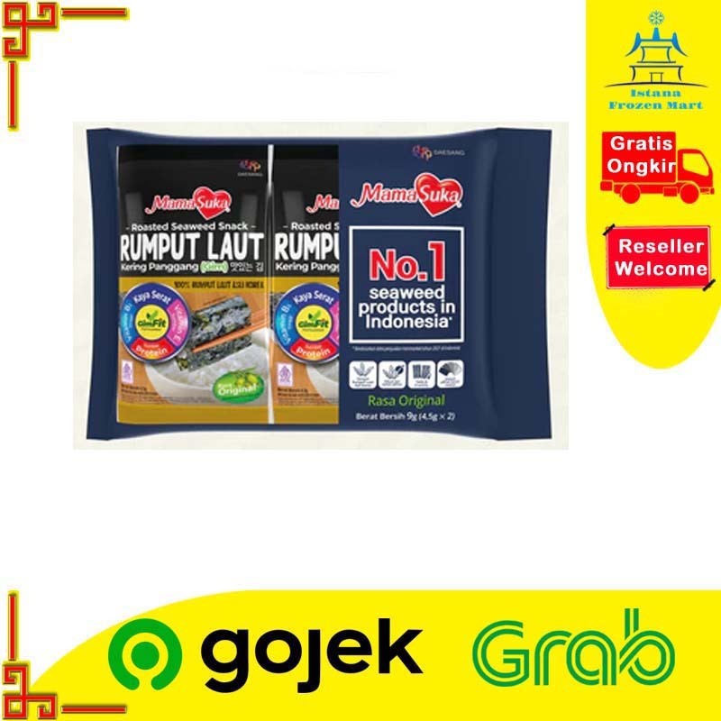 

Mamasuka Rumput Laut Original Isi 2 x 4.5gr - MAMA SUKA