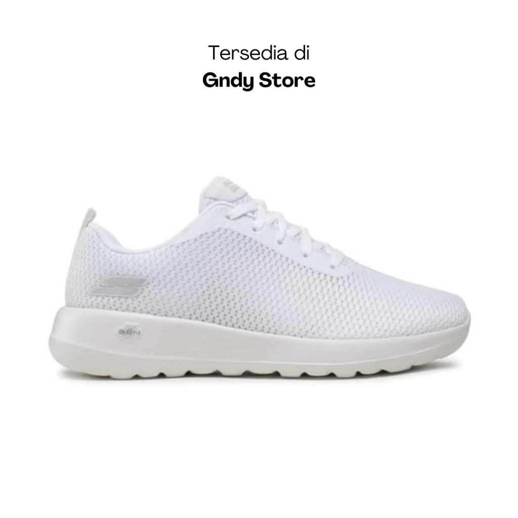 Sepatu Sneakers Wanita Skechers Go Walk Joy Paradise 15601/WHT Full White