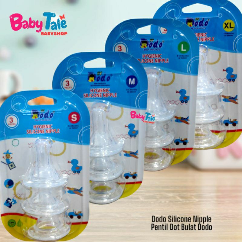Dodo Karet Dot Pentil Dot Reguler Nipple Blister Pack isi 3pcs