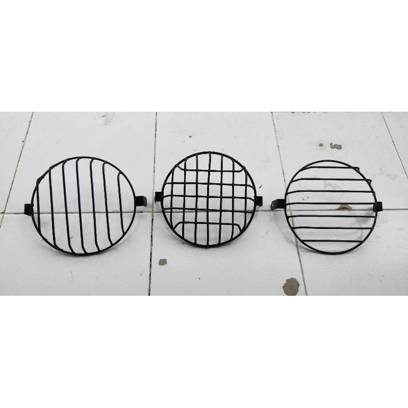COVER LAMPU KAWASAKI W175 PENGAMAN LAMPU W175 FRAME LAMPU DEPAN W175
