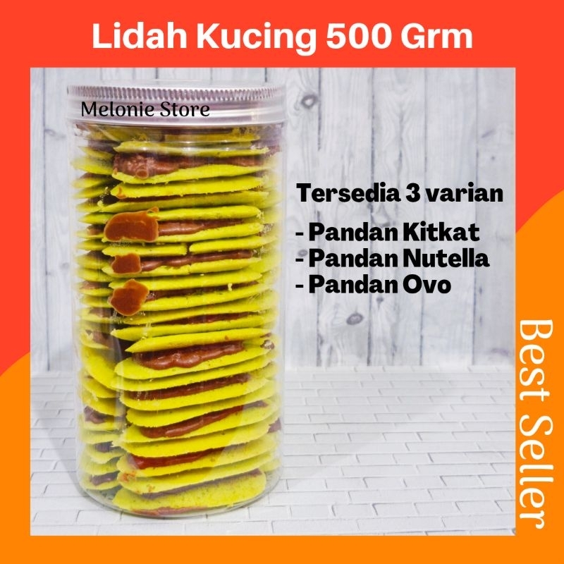 

LIDAH KUCING PANDAN NUTELLA / PANDAN KITKAT / PANDAN OVOMALTINE BISKUIT LIDAH KUCING