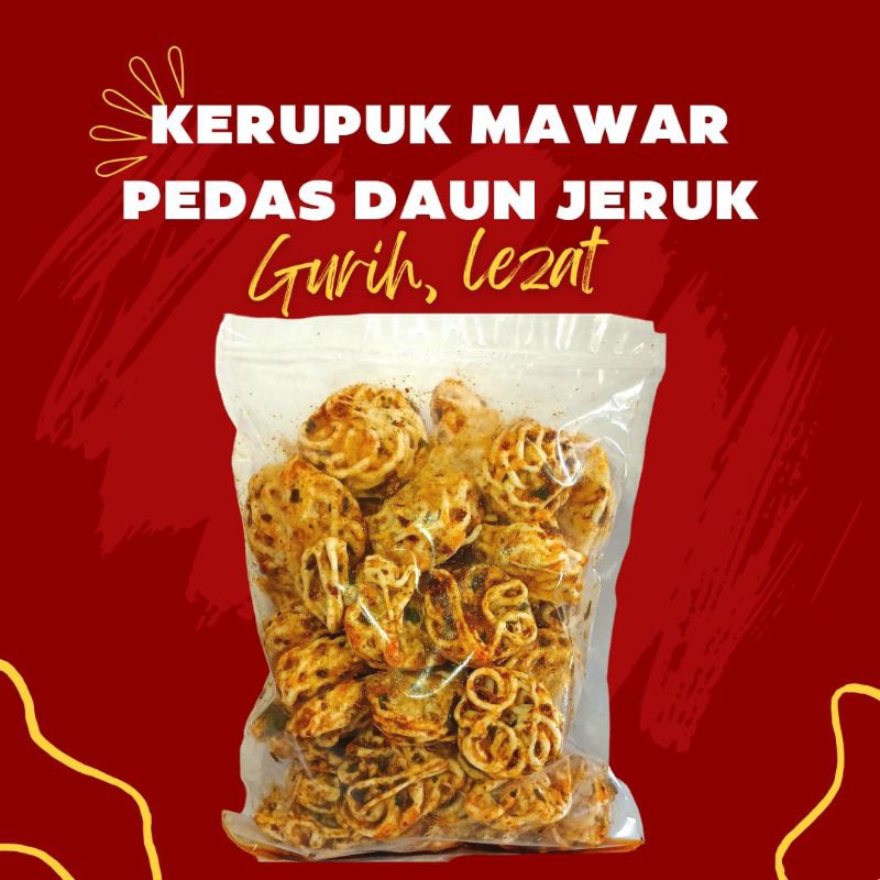 

Kerupuk Mawar Pedas Daun Jeruk/Kerupuk Mawar Kering