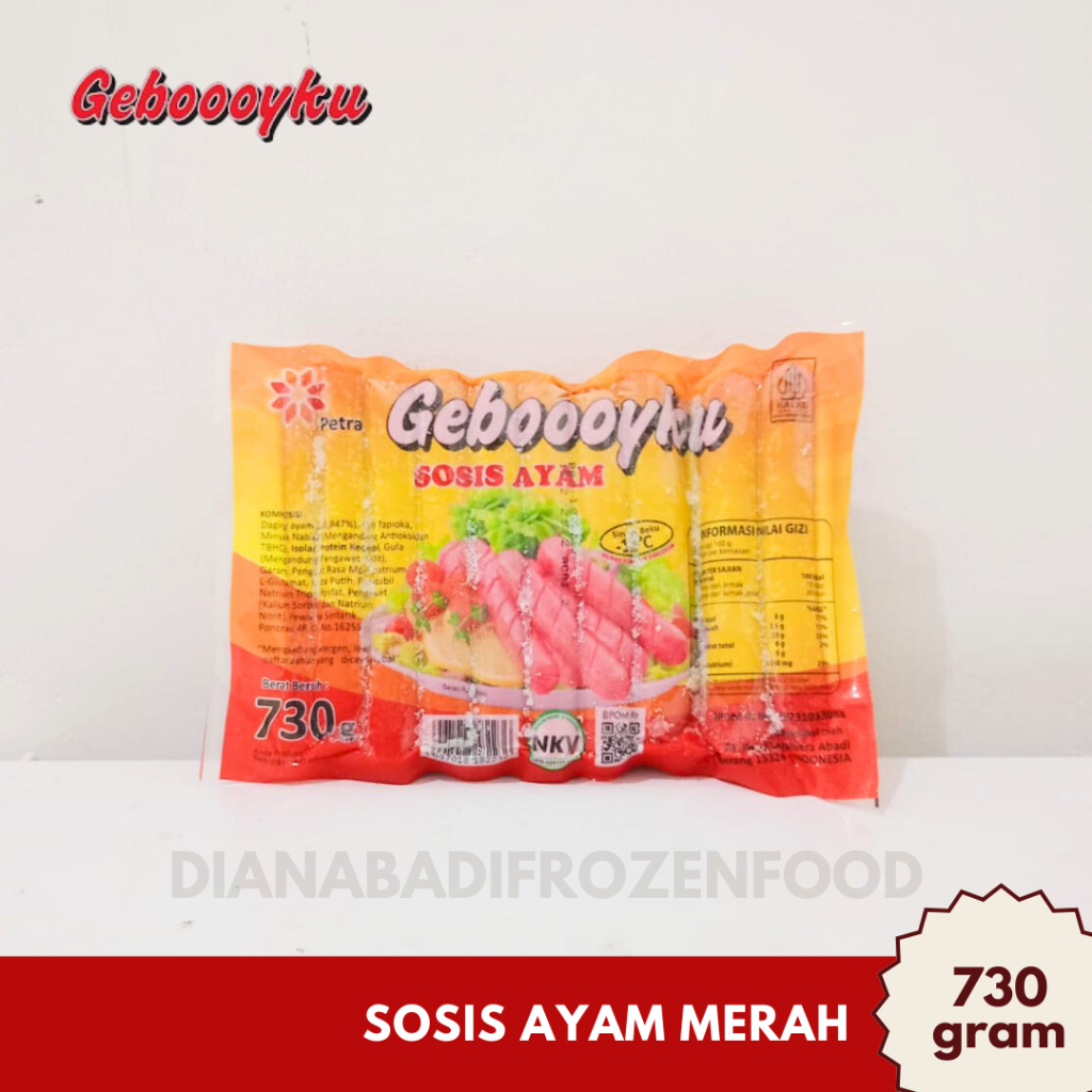 

GEBOYKU Sosis Ayam Merah 730gr