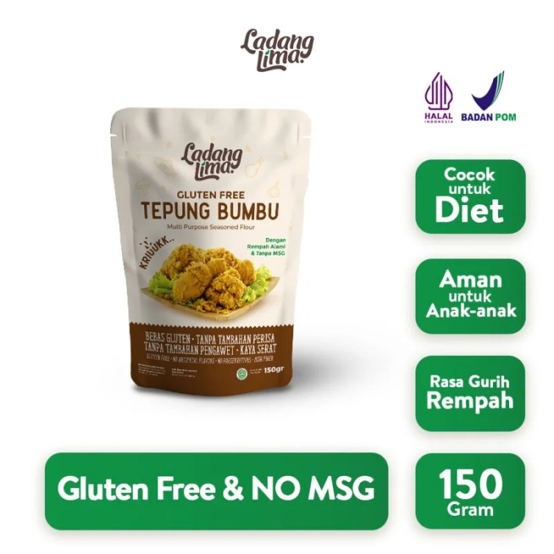 

Ladang Lima Tepung Bumbu Sehat Serbaguna 150g