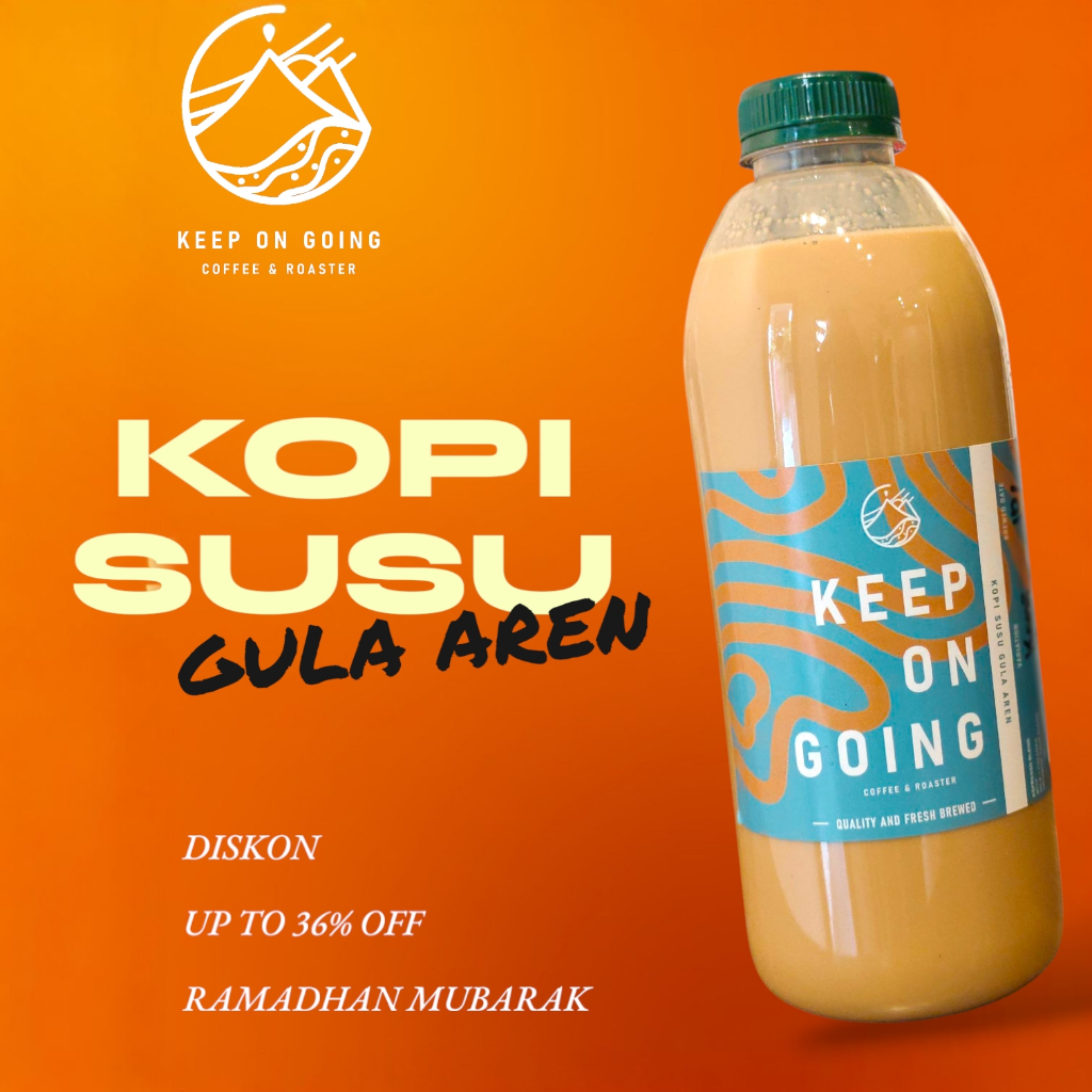 

Kopi Susu Gula Aren Botol Kemasan 1 liter Keep On Going