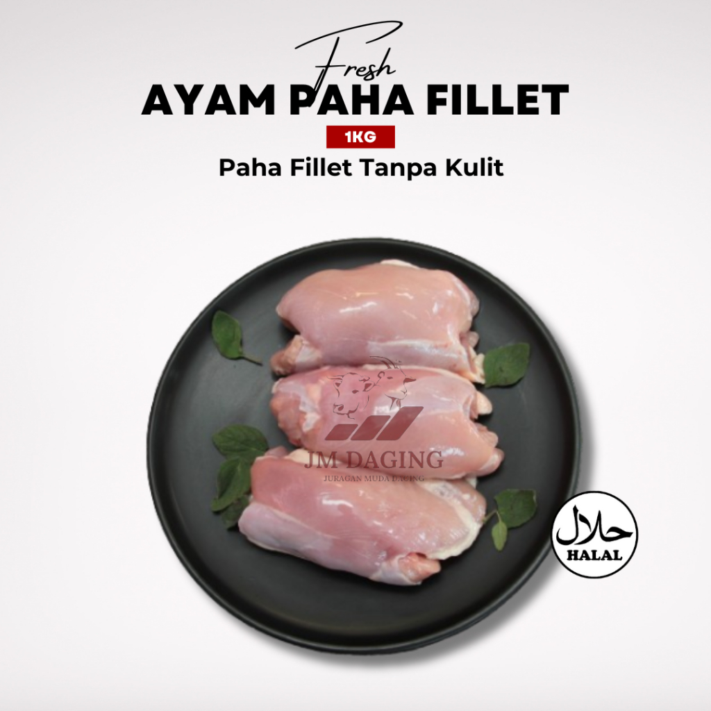 

Daging Ayam Paha Fillet Boneless Halal 1kg Tangerang