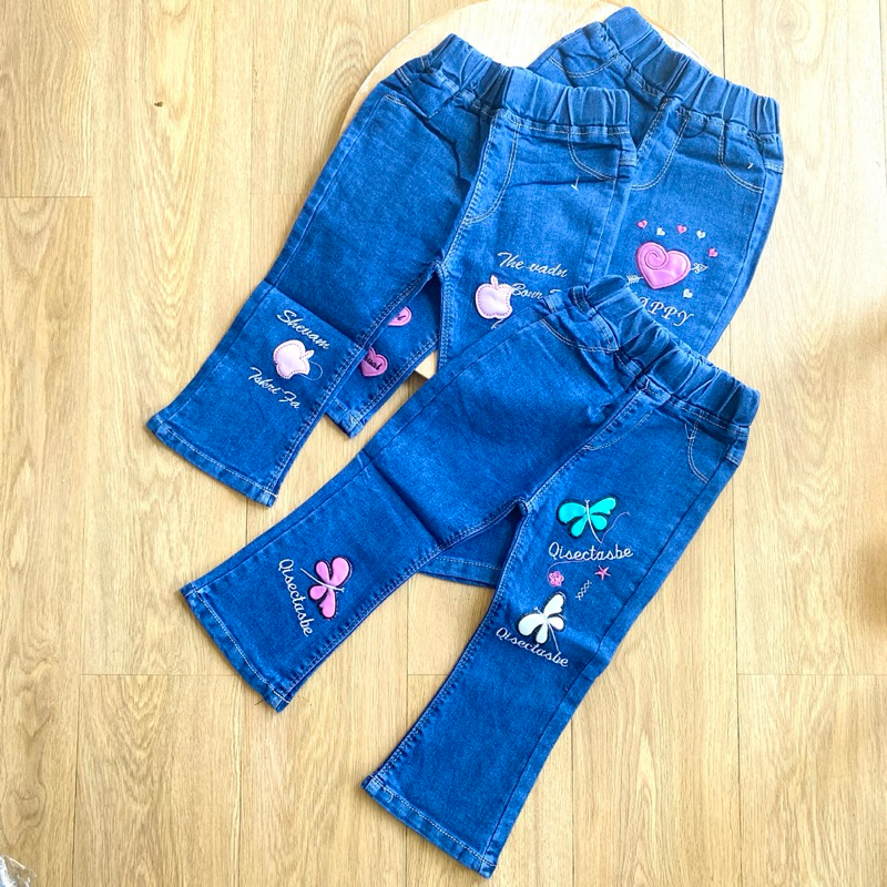 Cutbray Jeans Import Bordir - Cutbray Jeans Import Anak Perempuan