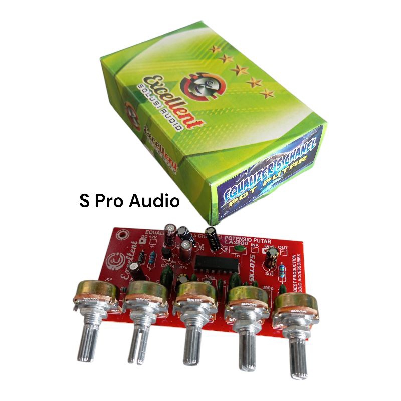Equalizer 5 Potensio IC La 3600 Mono