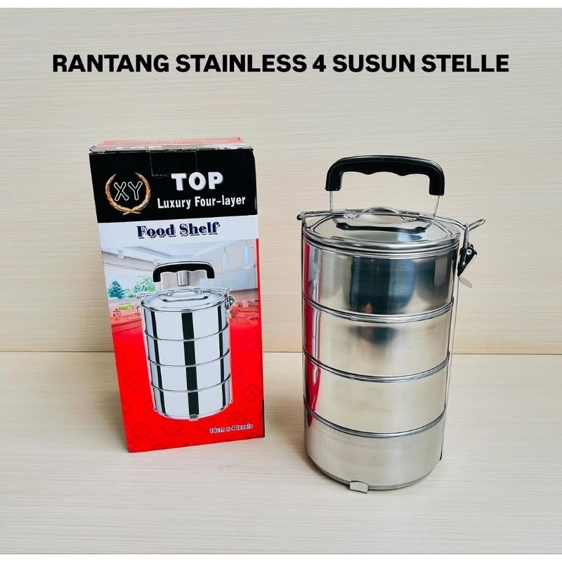 Rantang stainless steel 4 susun 14cm