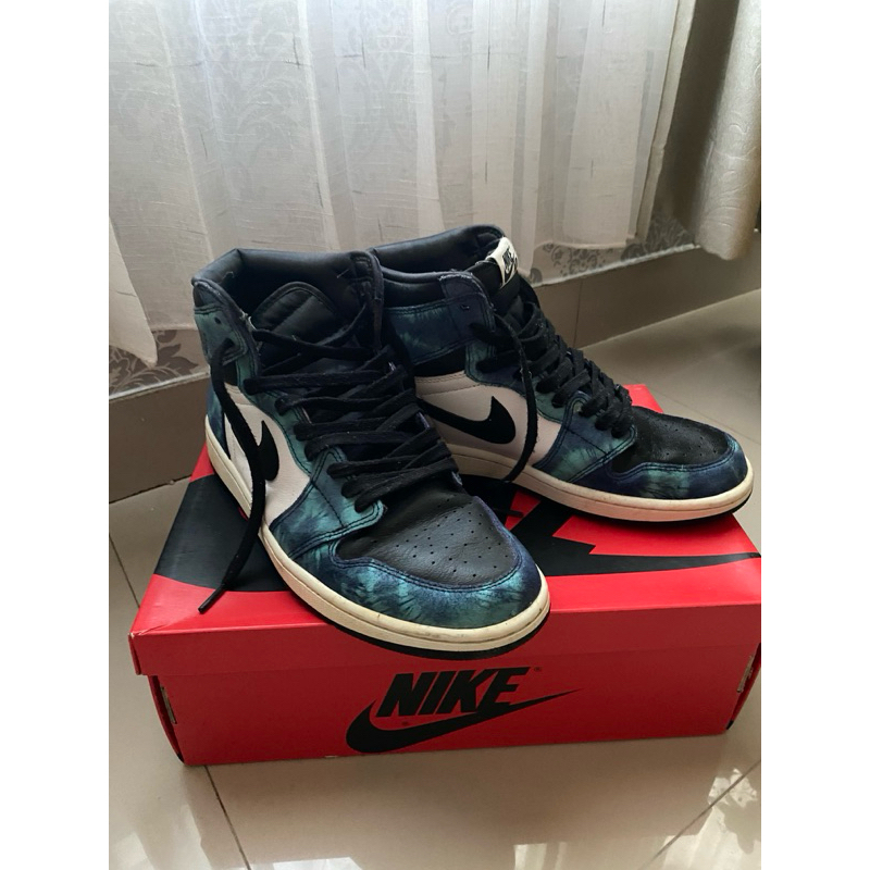 Sepatu Nike Air Jordan High Tie Dye, uk 42 | Secondhand