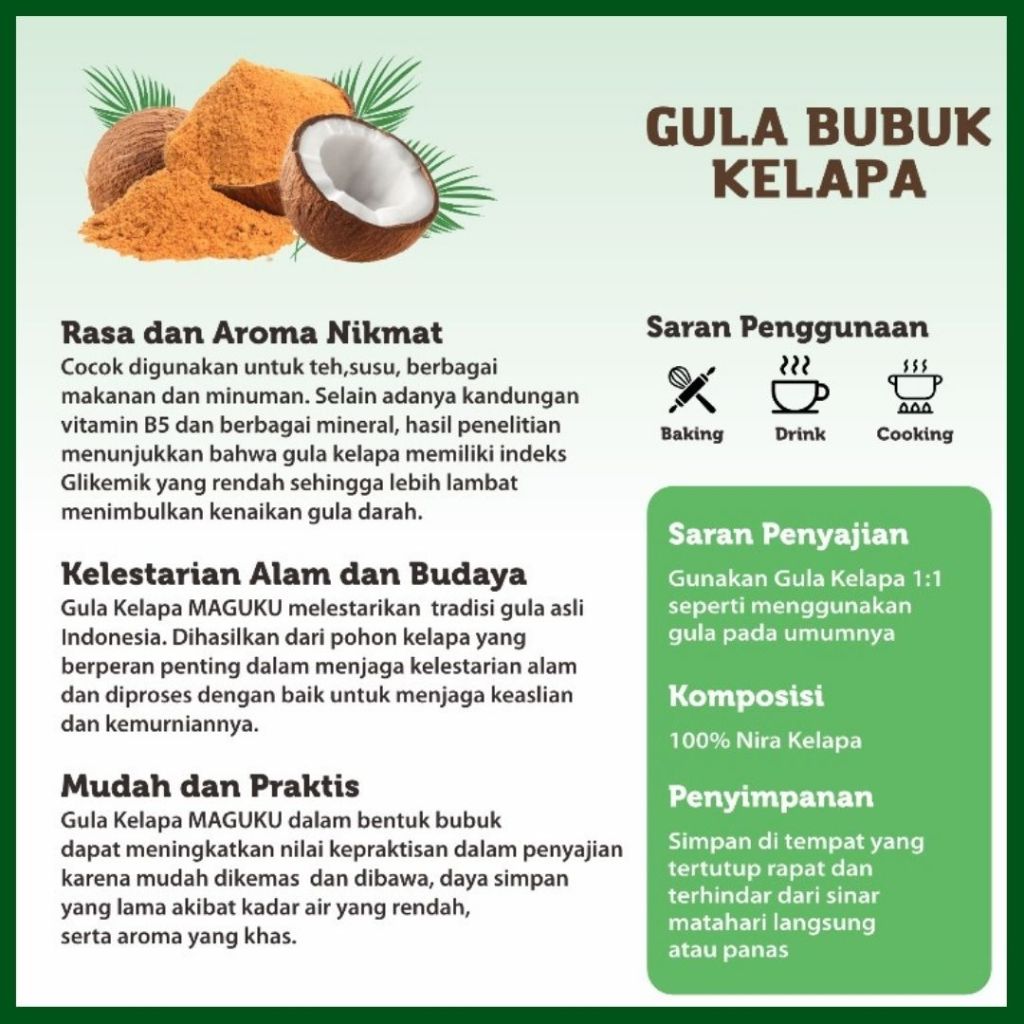 

GULA BUBUK KELAPA ORIGINAL, GULA BUBUK KELAPA ASLI 100%, GULA SEMUT GULA BUBUK KELAPA ASLI