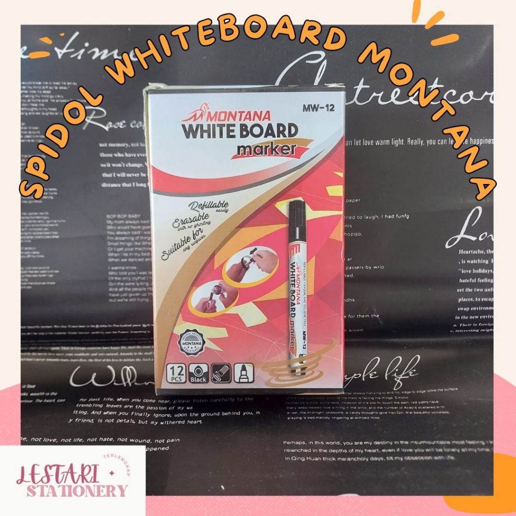

Spidol Whiteboard Montana | Spidol Murah | Spidol Bisa dihapus | Spidol | Spidol Montana | Spidol Papan Tulis Murah